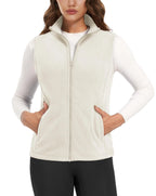 TACVASEN Autumn Winter Soft Warm Vest Womens Fashion Fleece Sleeveless Jacket Lightweight Outdoor Casual Zipper Front Waistcoat - Matrix Studios