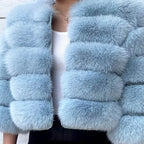 High Quality Fur Coat Women 100% Real Fox Fur Jacket Women's Fall/Winter Luxury Short Natural Fox Fur Coat Leather Jacket - Matrix Studios