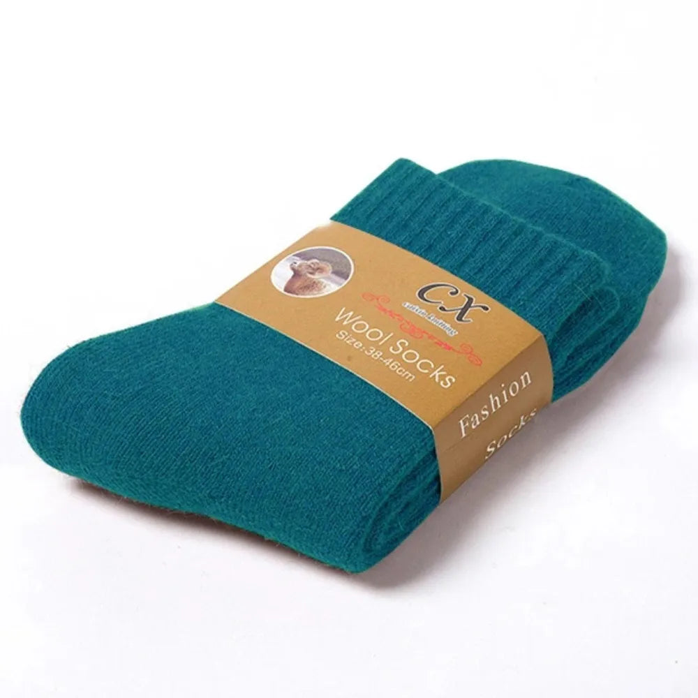 1 Pairs Winter Warm Women Socks Merino Wool Men 2026 Against Cold Thermal Plush Thick Snow Terry Socks - Matrix Studios