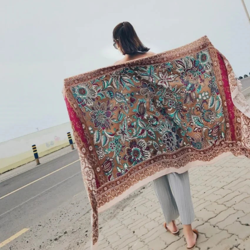 Hot New 90x180cm Twill cotton Pareo 2018 Summer Cover-Ups Rectangle Wrap Scarf Swimsuit Bikini Cover Up Autumn Beach Sarong Mats - Matrix Studios