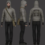 Simon Henriksson Zipper Hoodie "Scream of Fear" Simon's Role Playing Sweatshirt Autumn/Winter Gamer Gift Fashion Aesthetic - Matrix Studios