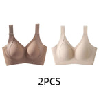 1/2PCS Women's Seamless Underwear, Thin Style, Large Breasts, Small Breasts, No Wires, Pull-up And Anti-sagging Large Size Bra - Matrix Studios