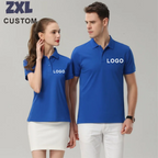 Customized Logo Breathable Polo Shirt Casual Company Group Clothing Lapel Short Sleeve Polo Shirts Work Clothes Print Embroidery - Matrix-studios.com