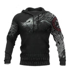 2024 New Hoodie 3d Viking Harajuku Print Pullover Men's Hooded Sweatshirt Oversized Vintage Male Clothing Fall Long Sleeve - Matrix Studios