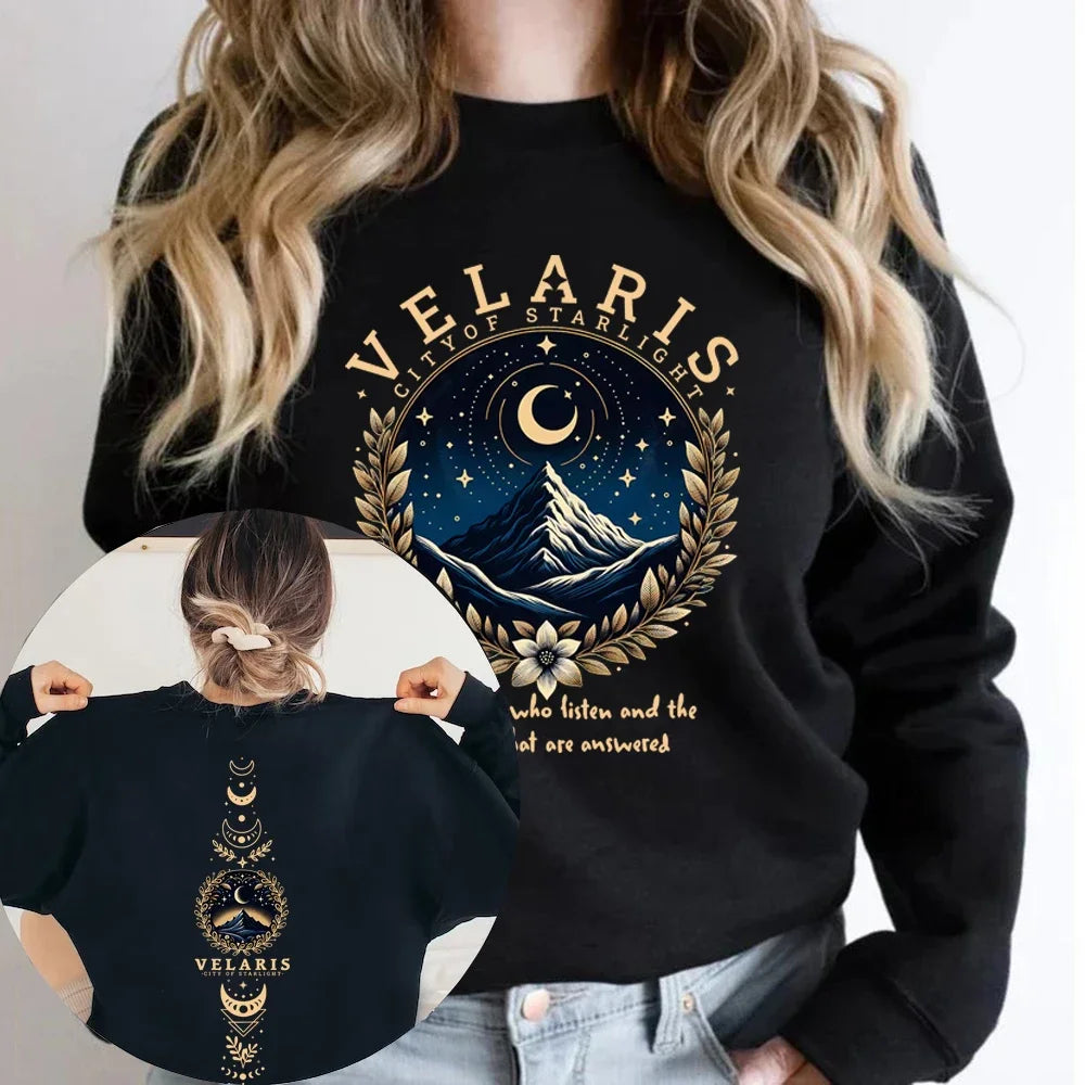 Velaris City of Starlight Sweatshirt ACOTAR Hoodie The Night Court Sweatshirt Women Graphic Hoodies Vintage SJM Merch Pullover - Matrix Studios