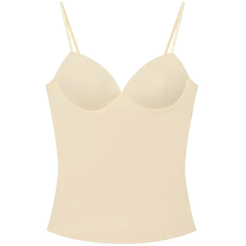 HXAO Burgundy Slip Top Women Summer Sexy Corset Tanks & Camis Fashion Sleeveless Backless Bra Top Chic Elegant Bustier Camisole - Matrix-studios.com