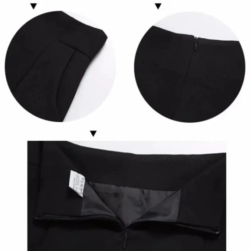 Women Shorts Spring Summer Casual High Waist A-line Shorts Loose Wide Leg Shorts Chic Lady Black White Suit Shorts - Matrix Studios
