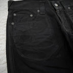 Vintage X Ray Waxing Tribal Embroidery Men's Flared Jeans Gothic High Street Unisex Punk Slim Fit Jeans Y2K Baggy Flared Jeans - Matrix Studios