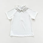 Women's Short - Sleeve Polo Shirts: White and Navy Blue Options Available, Half - Zip Collar for Both Style and Comfort 。 - Matrix-studios.com