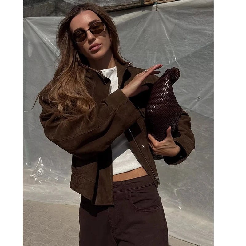 Women's Autumn Jackets 2025 New Fashion Big Pocket Elegant Women's Slim Warm Jackets Autumn Street Chic Young Student Coats - Matrix-studios.com