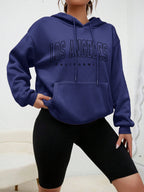 Los Angeles Art Letter Design Women Hoodies American Style Casual Hoody Autumn Hip Hop Female Hoodie Casual Fleece Clothing - Matrix Studios