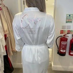 Customized Summer Lace Sleepwear Bride&Bridemaid Wedding Robe Personalized Gown Champagne Kimono Silk Bathrobe Satin Night Dress - Matrix-studios.com