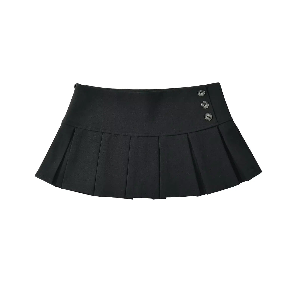 YENKYE American Retro Pleated Mini Skirt Women Sexy Low Waist Summer Skirts Cool Girl Y2K Saia - Matrix-studios.com