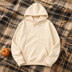 2025 White Hoodies Men Women Autumn Long Sleeve Pullover Tops Casual Pocket Hoodies Unisex Outer Loose Sport Wear - Matrix Studios
