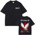 Rapper Niro OX7 Album Graphic T-shirt Men Women Hip Hop Fashion Pop Music T-shirts Male Casual Cotton Vintage T Shirt Streetwear