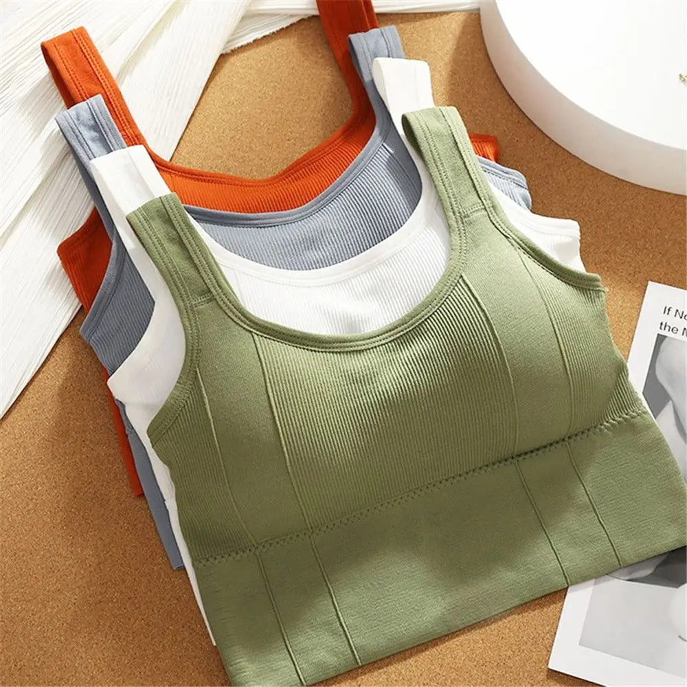 Breathable Sports Bra Anti-Sweat Fitness Top Women Seamless Yoga Bra Shockproof Crop Top Push Up Sport Bra Gym Workout Top - Matrix Studios