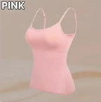Cami Bra – Women's Camisole With Built In Padded Bra Vest Dropshipping As Seen on Tiktok Pink Top For Women Pajamas Home Wear - Matrix-studios.com