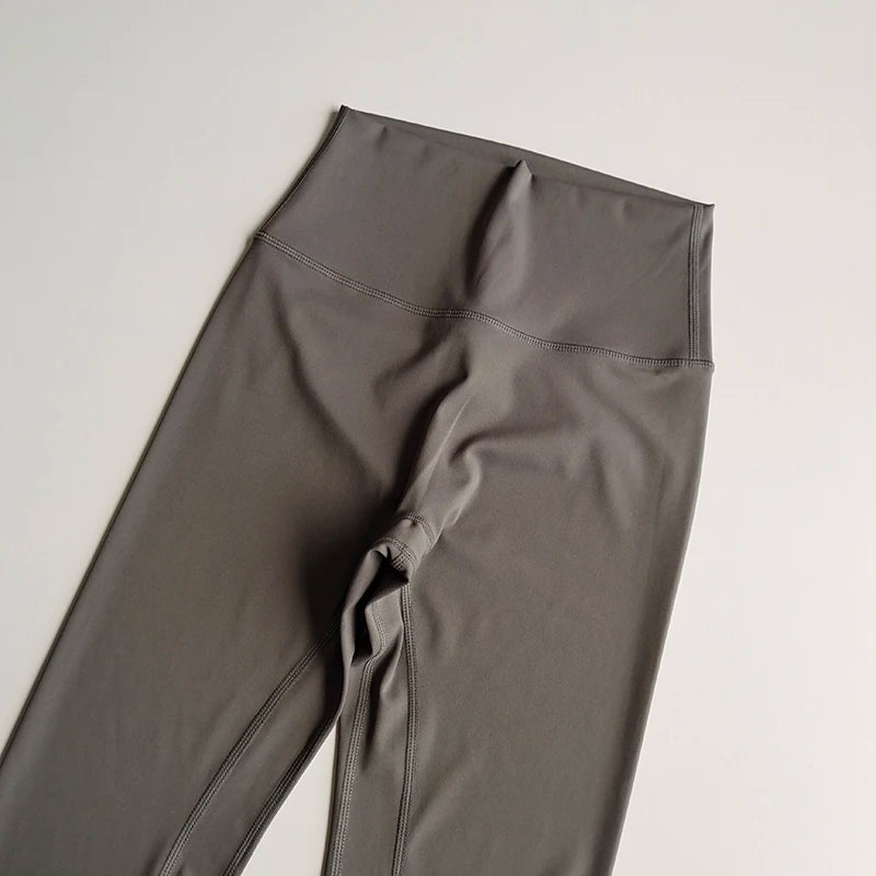 Fitness Pants Elastic Tight Fitting Seamless Naked Yoga High Waist Hip Lifting Quick Dry Running Sports Leggings Outdoor Wear - Matrix-studios.com