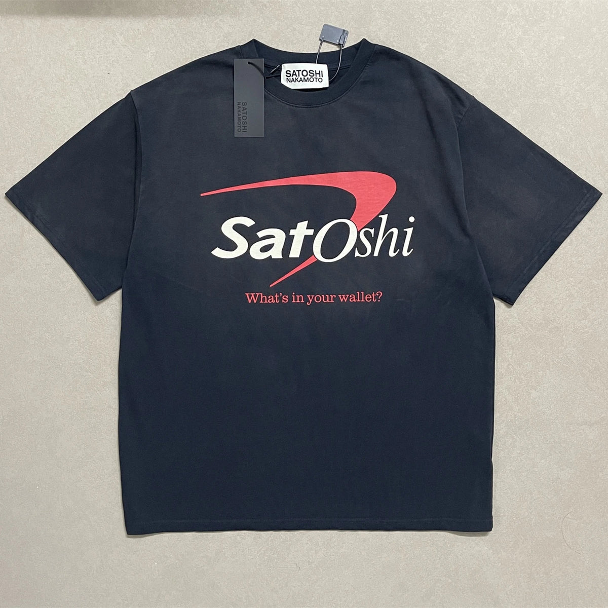 Tie-dyed Satoshi Nakamoto WHITE WashedLook T Shirt Men Women Best Quality Tee Tops T-Shirt - Matrix-studios.com