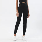 SOISOU Nylon Yoga Pants Gym Leggings Women Girl Fitness Soft Tights High Waist Elastic Breathable No T Line Sports Pants - Matrix-studios.com