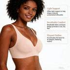 Zero Feel Jelly Wireless Seamless Bra for Women, Gentle All Day Shaping Support, Skin Friendly Breathable Seam Edge, Light Invisible Bra for Office Casual Daily Wear - Matrix Studios
