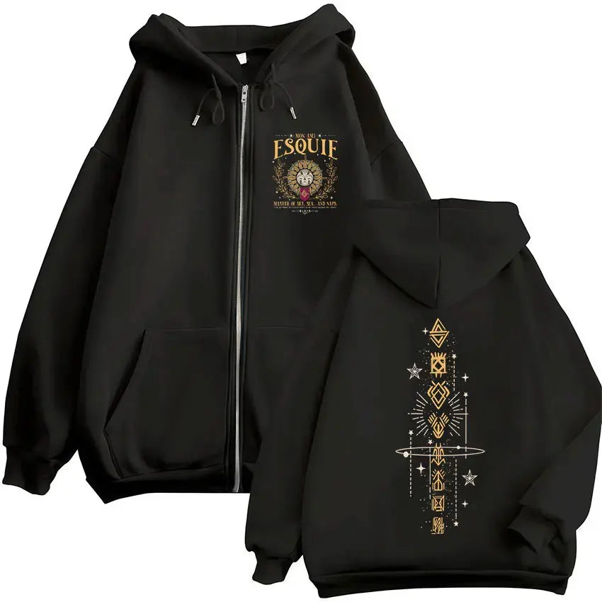 Game Esquie Clair Obscur Expedition 33 Jacket Hoody Unisex Vintage Oversized Zip Up Sweatshirt High Quality Fleece Zipper Hoodie - Matrix Studios