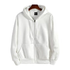 Zipper Hoodies Autumn Winter Men's New Long Sleeve Hooded Sweatshirt Fashion Casual Male Outfit Sportwear Loose Fit Clothes - Matrix Studios