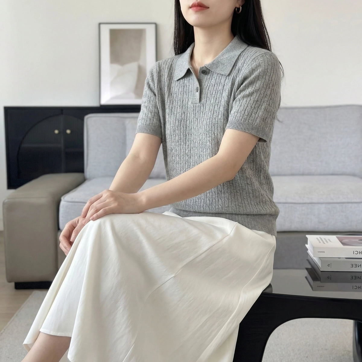 WinvyNee Women's Clothing 100% Cotton Twist Polo Two Button Short Sleeve T-Shirt Cool Spring Summer Slim Fit Basic Top ZA1002027 - Matrix-studios.com