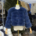2026 New Style Real Fur Coat 100% Natural Fur Jacket Female Winter Warm Leather Fox Fur Coat High Quality Fur Vest - Matrix Studios