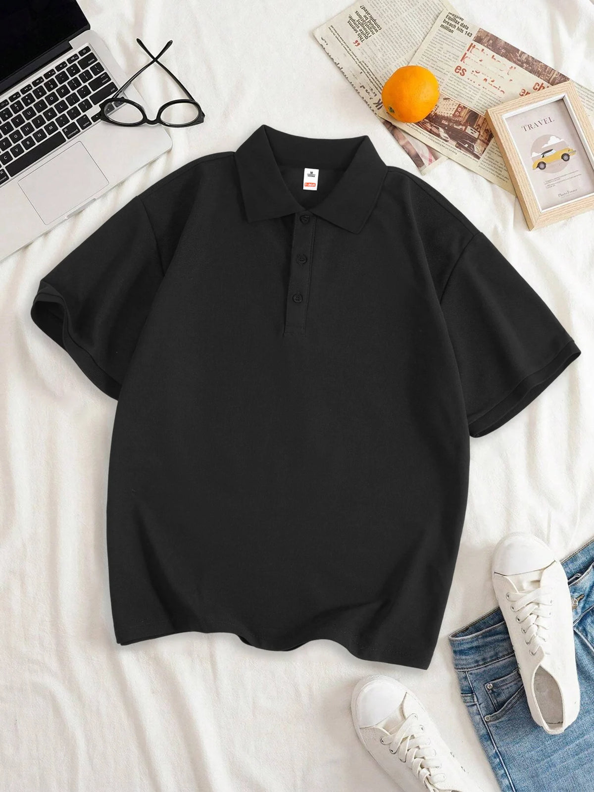 Women Solid Color Polo Shirt Summer Casual Cool Feeling Antibacterial Tops Breathable Short-sleeved Lapel Slim Fit 2025 Clothes - Matrix-studios.com