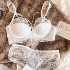 MOYISU Adjustable Lace Bralette for Small Chest Bra Set Removable Straps & Thin Padding Soft Wire Comfort Muslim Girls Underwear - Matrix-studios.com