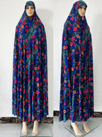 6XL  Muslim Womens Hooded Abaya African Sleeveless Prayer Garment Kaftan Dress With Hijab Floral Dubai Saudi Robe Ramadan - Matrix-studios.com