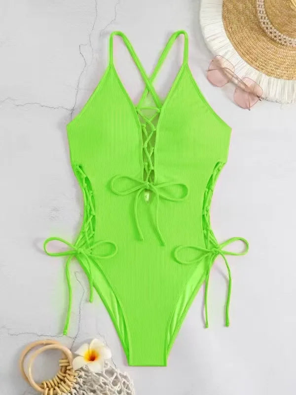 Printed Flower Tankini Set  Girl Swimwear Adjustable Strap Vest Bra Female Flower Shorts Bikini Drawstring Women Beach Set - Matrix-studios.com
