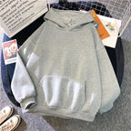 2025 white Hoodies men women Autumn Long Sleeve Pullover Tops Casual Pocket Hoodies Unisex Outer Loose Sport Wear - Matrix Studios