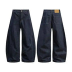 IEFB American Style Men Denim Pants Wide Legcurved Knife Jeans Men's Women's Trendy Loose Clean Fit High Street Trousers 9W2265 - Matrix Studios