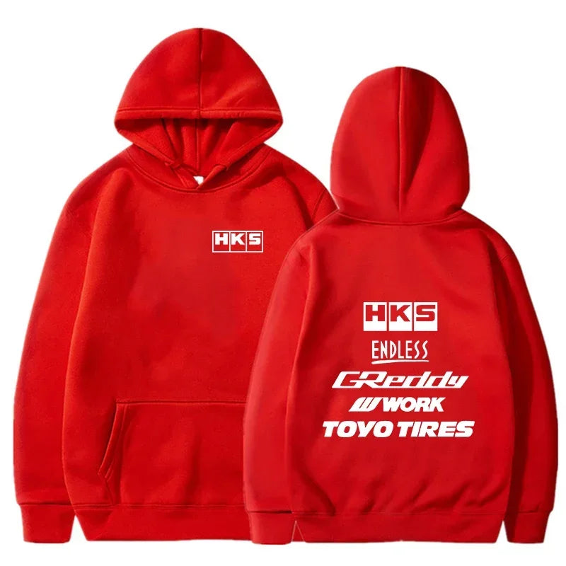 2025 Men Fashion Cool Hoodie Japan JDM Modified Car HKS ENDLESS Hoody Men Women Vintage Casual Sweatshirt Long Sleeve Pullovers - Matrix Studios
