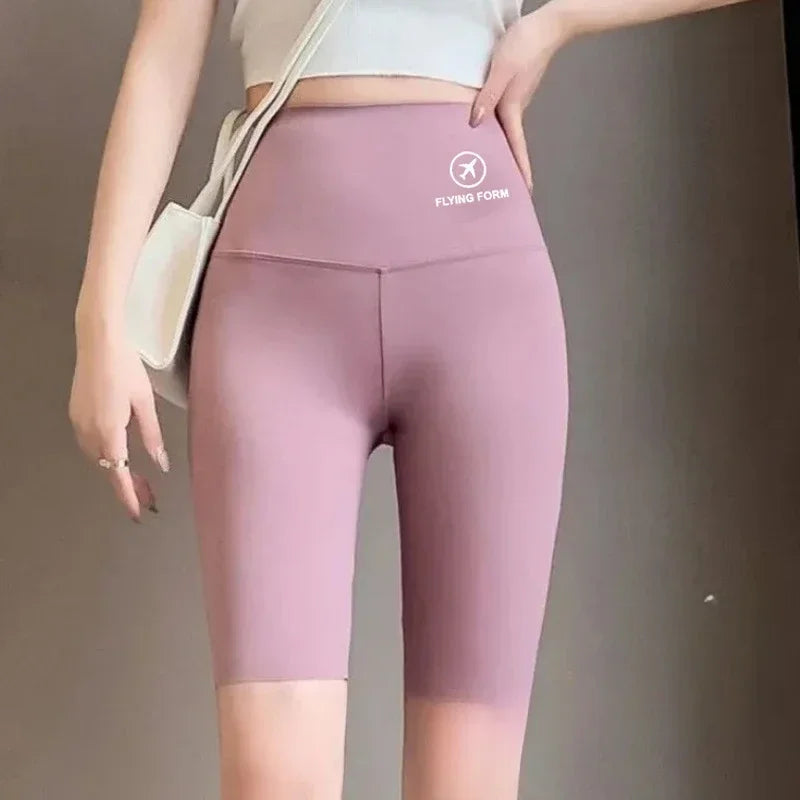 M L XL High Waist Yoga Shorts Quick Dry Workout Tights Butt Lifting Tummy Control Women Stretch Gym Leggings Outdoor Wear - Matrix Studios