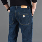 Fashion Print Six-Pocket Jeans Small Straight Cut Style Men's Casual Comfortable Fit Clothing - Matrix Studios