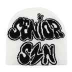 Y2K Letter Butter Knit Hats Skullies Beanies Autumn Winter Warm Hat Men Women Hip Hop Quality Skiing Cap Cycling Windproof New