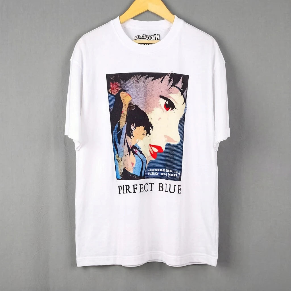 Perfect Blue T-Shirt Japanese Anime Satoshi Kon Paprika Millennium Actress Tokyo Godfathers Men's Women Short Sleeves Shirt - Matrix-studios.com