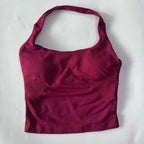 1-2pcs Gym Set Women Backless Tank Tops High Waist Scrunch Seamless Shorts High Waist Yoga Leggings Workout Sets Gym Suit - Matrix-studios.com