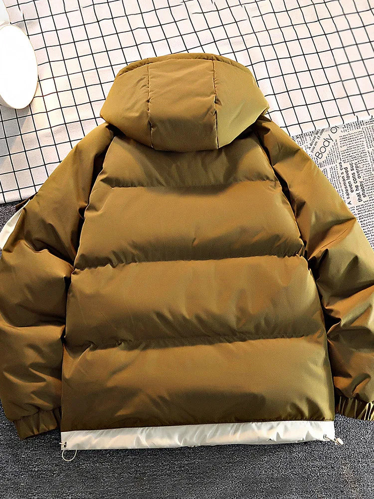 2025 Autumn/Winter thicken Parka Coat men New style Fashion Casual Loose style Comfortable down jacket Thick Warm coat for man - Matrix Studios