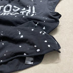Premium Heavy Cotton Men Sleeveless T Shirt Satoshi Nakamoto Ripped Splatter Drawstring Loose Vintage Tank - Matrix-studios.com