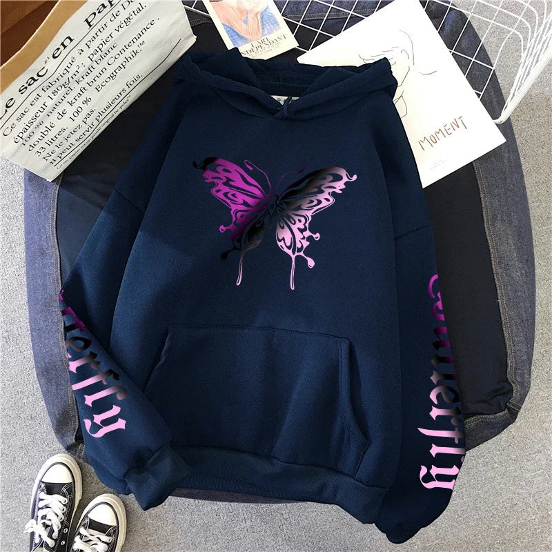 Women's Sweatshirt Printed Y2K Hoody Coat All Season Female Daily Casual Fashion Pullover Home Outdoor Comfort Hoodies - Matrix Studios