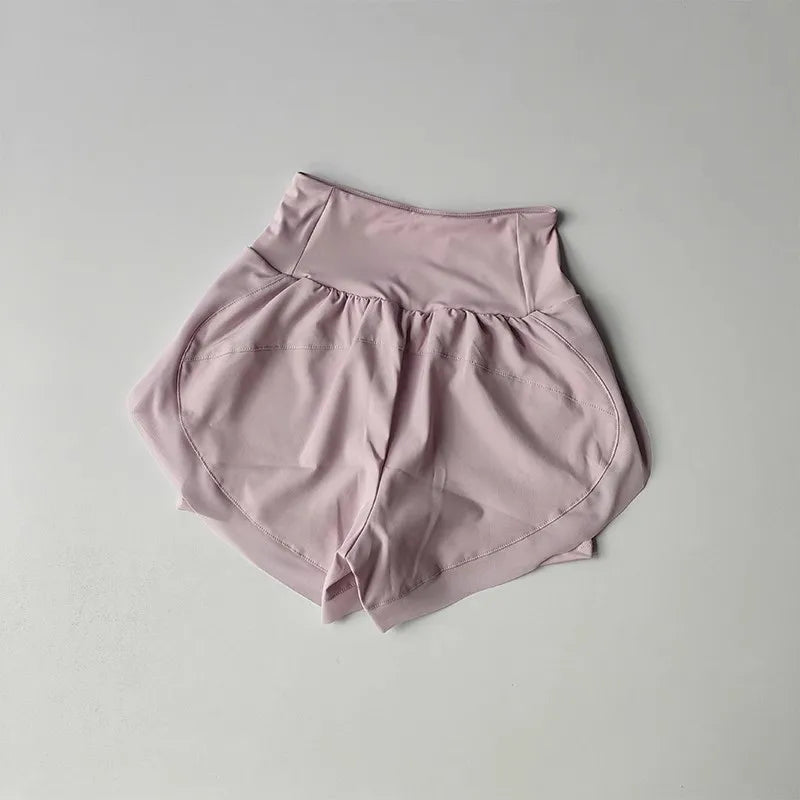 Women's Summer Running Sports Shorts Fitness Yoga Shorts Quick Drying Outdoor 2 in 1 Tennis Casual Training Shorts - Matrix Studios
