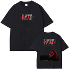 Rapper Niro OX7 Album Graphic T-shirt Men Women Hip Hop Fashion Pop Music T-shirts Male Casual Cotton Vintage T Shirt Streetwear