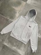 2026 Autumn/Winter European and American Fashion Gothic Y2K Simple Daily Zipper Hoodie High Street Loose Pants Set