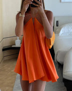 Sexy Party Off Shoulder Dresses 2025 Women's Elegant Sleeveless Hollow Out Beach Dress Backless High Street Lady Summer Vestidos - Matrix-studios.com