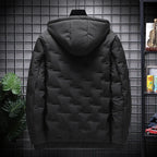 Fashion Winter Men's Padded Hooded Parkas Warm Clothes Trendy Down Cotton Puffer Jacket Loose Coats Thickened Warm Bread Jackets - Matrix Studios