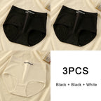 3PCS/set Color Panties Cotton Women Comfortable High-waist Underwear Soft Lingerie Breathable Female Panty Fitness Sports Briefs - Matrix Studios